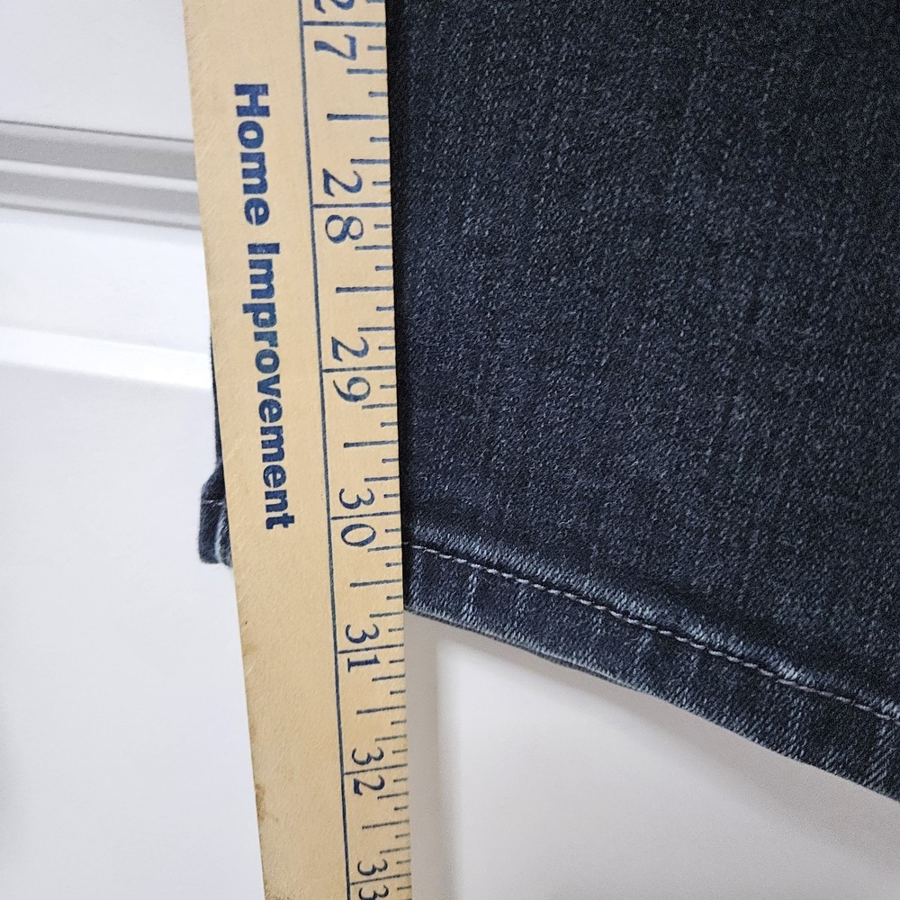 Chico's Jeans Women 00 Dark Blue So Slimming Straight Leg Stretch Rhinestone - Picture 7 of 9